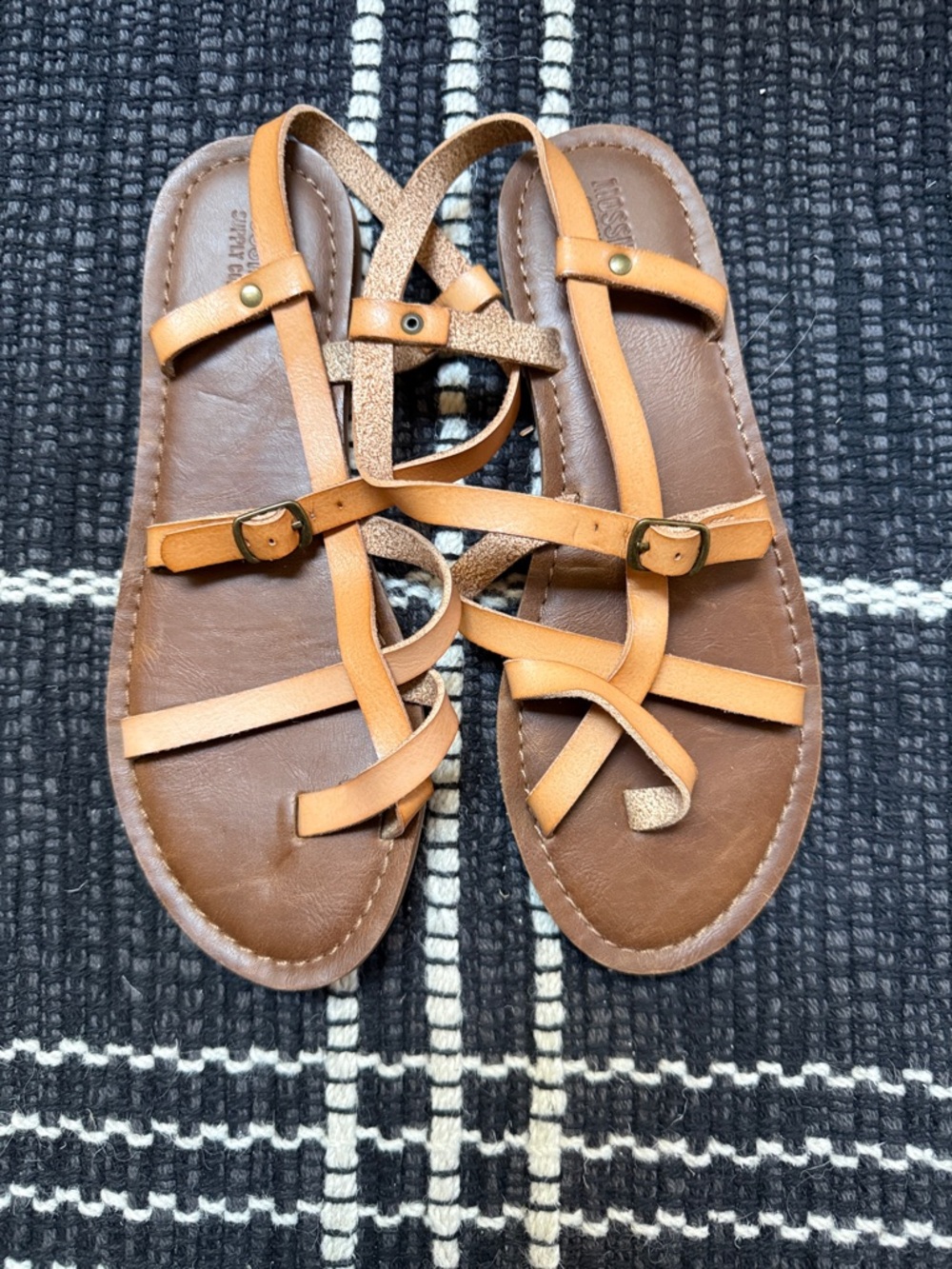 Mossimo Supply Co. Tan Strappy Gladiator Sandals